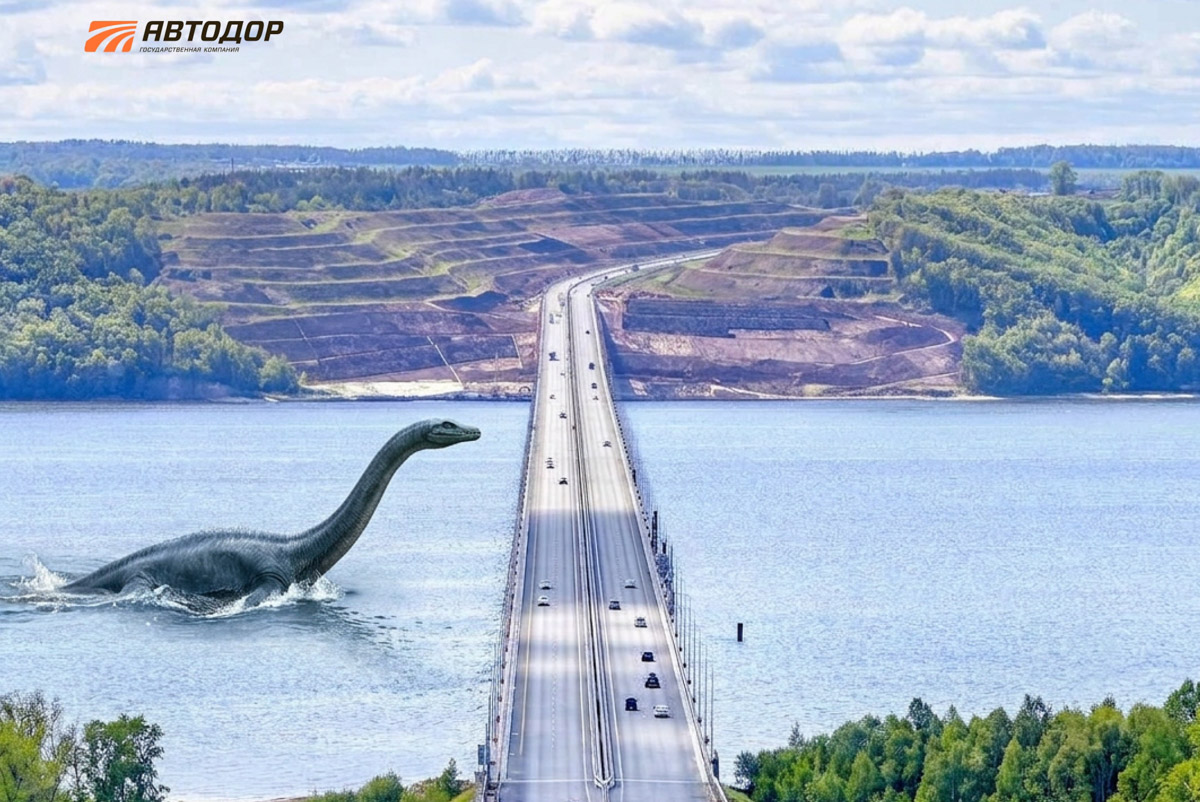 Компания «Автодор» представила собственную фантазию на тему: как выглядела бы скоростная дорога М-12 «Восток» десятки миллионов лет назад. Под мостом в Муроме проплывает ихтиозавр, а по экодуку не спеша гуляют терапсиды. «Ключ-Медиа» решил узнать у эксперта, что представлял собой наш край в эру, когда здесь были совсем другие природные условия.