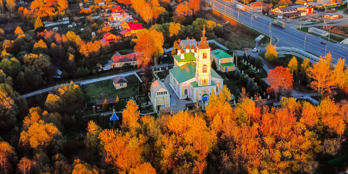 Взгляд с неба, или 10 живописных уголков Владимирской области в красках золотой осени
